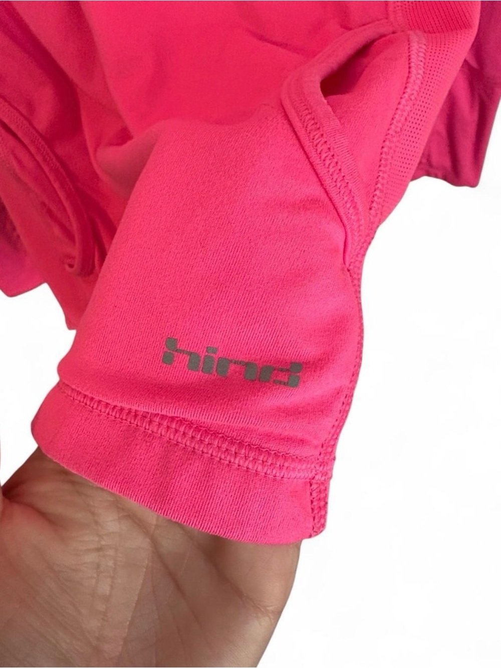 Hind Hot Pink Half-Zip Long Sleeve Active Top - Picture 2 of 5